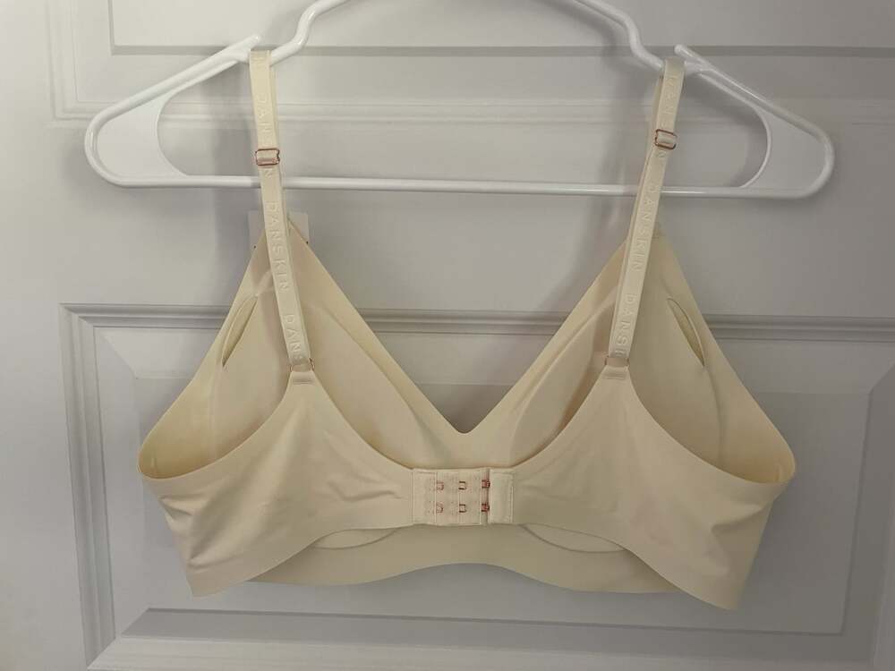 New Danskin Gel Bonded Lounge Bra Removable Pads No-Show Beige XL(36D-40B) NWT - Picture 13 of 16
